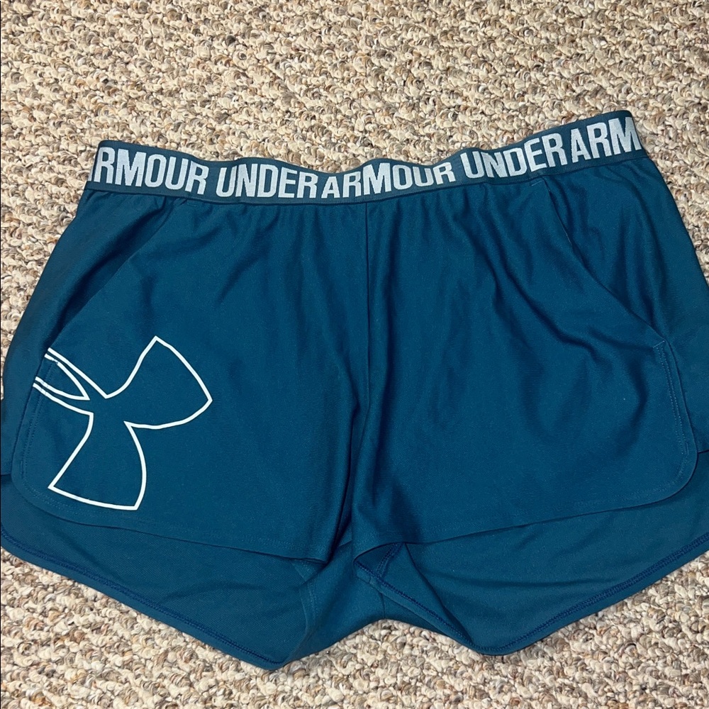 Under Armour Women's Teal Athletic Shorts